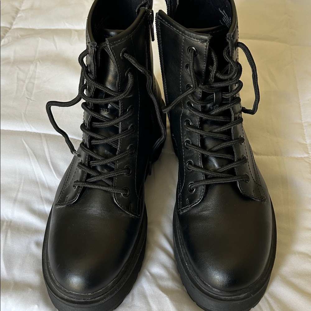 A New Day Combat Boots size 8